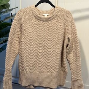 H&M Beige Cableknit Fisherman’s Sweater